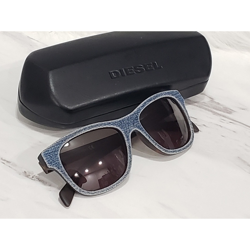 Vintage Diesel Denimeye DL 0111 Denim Tortoise Shell Sunglasses Italy men women